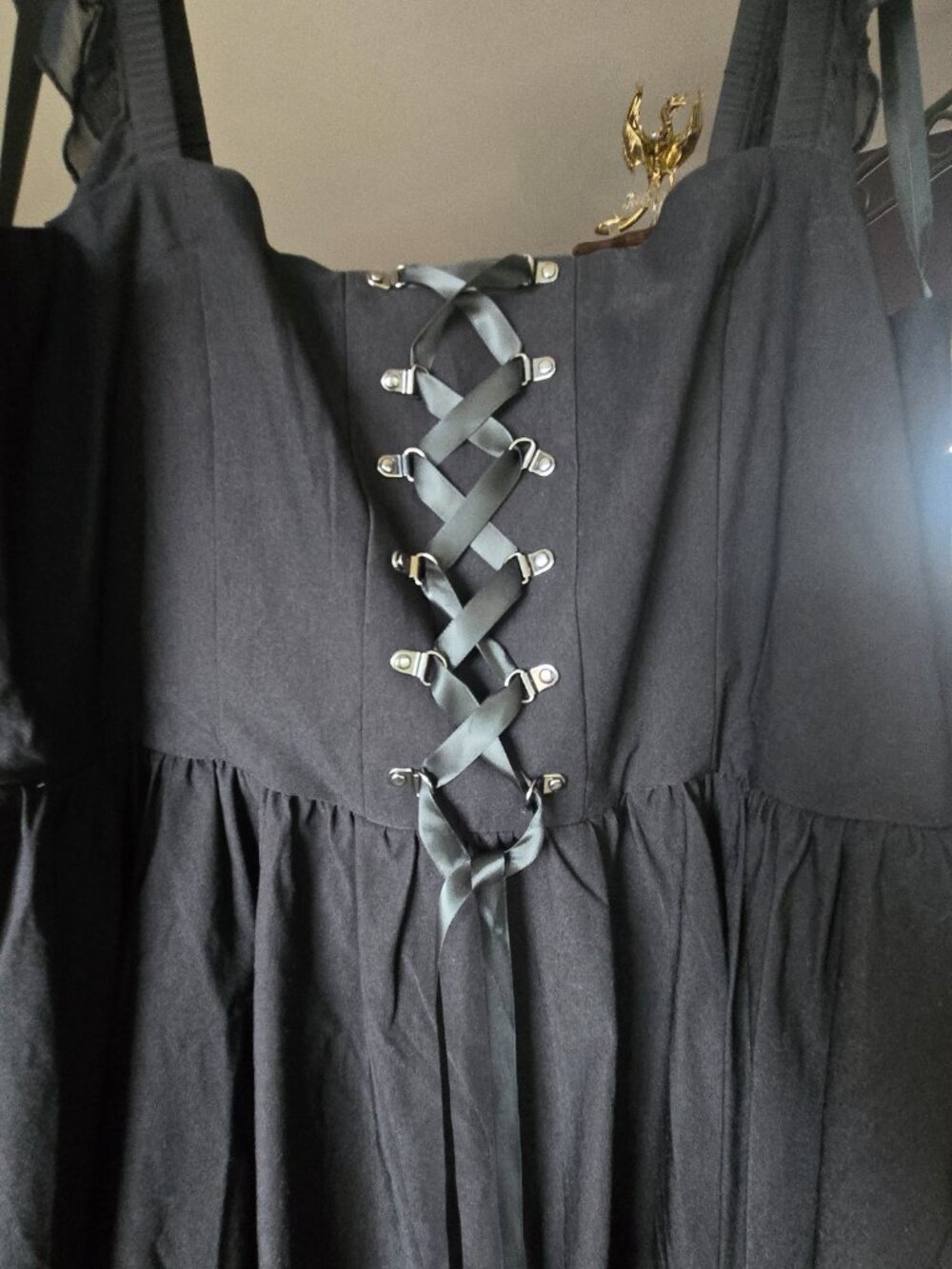 TORRID DEEP BLACK NIGHTFALL CORSET MAXI DRESS 18 - Picture 3 of 13